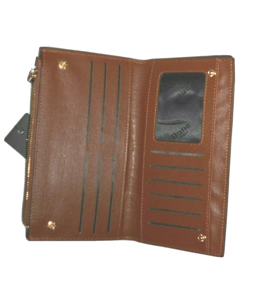 Dune of London women's Envelope Wallet Brown Leather Calf H