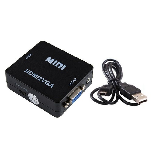 New HDMI To VGA Adapter Converter Video Graphics Array For 1080p Video Converter