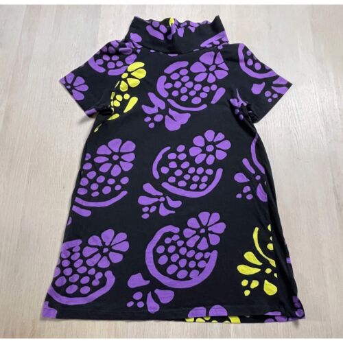 Vintage Marimekko Dress, Floral Mini Dress, 70s Style, Finnish Design Tunic, XS - Picture 2 of 9