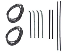 10-Pc Door Seal Kit For 55-59 Chevy GMC Truck / Beltline Glass Run Window Sweep