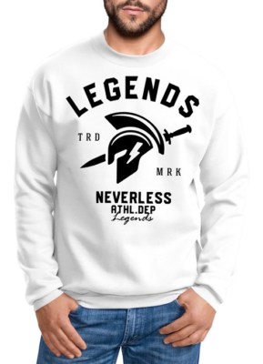 Cooles Herren T-Shirt Legends Sparta Gladiator Gym Athletics Sport Fitness