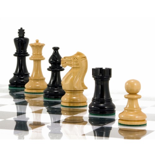 Atlantic Series Staunton Black & Natural Lacquered 3.75 Inches - Picture 5 of 8