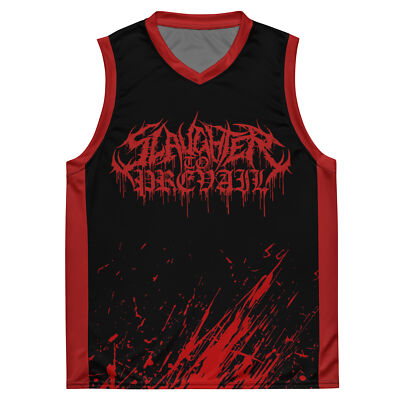 Slaughter To Prevail Deathcore Basketball Jersey – Gothic Edgy Alt Tank Top – StreetechAesthetics