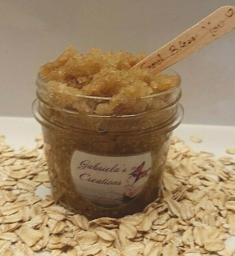 Honey & Oats Body Sugar Scrub - Natural, Exfoliating and Moisturizing 6 Oz - Bild 5 von 10
