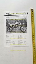 Husqvarna CR 250 Cross 1981 scheda tecnica cartella stampa