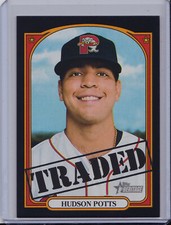 Hudson Potts 2021 Topps Heritage Minor League Black Parallel #'d /50 Boston Sox