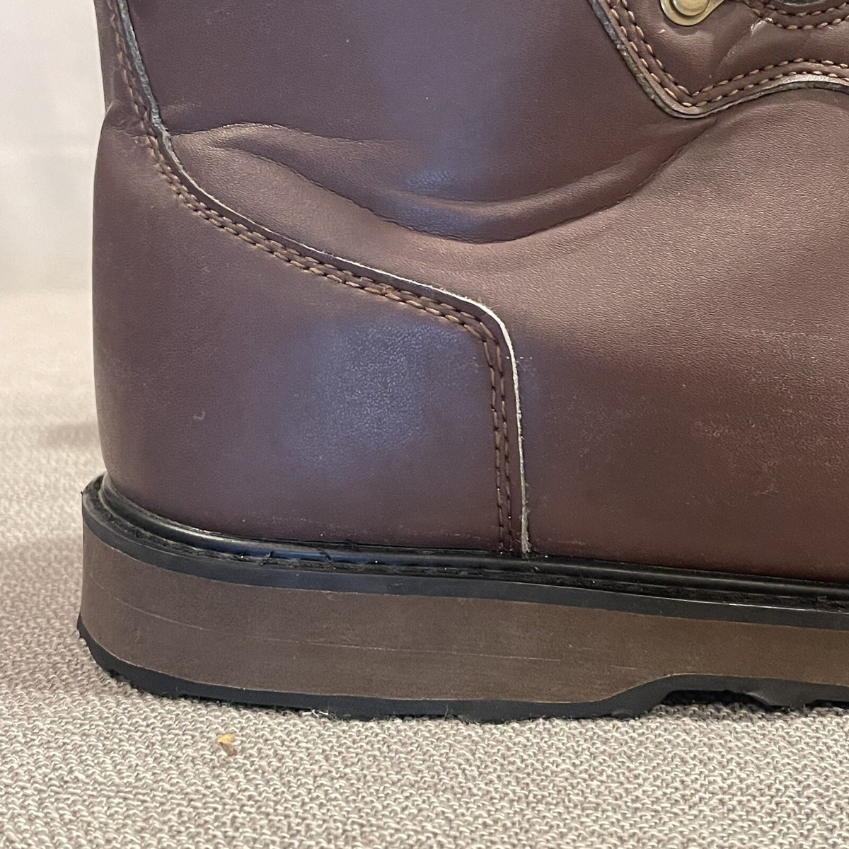 LL Bean Men Brown Leather Boot Size 12 Med Item ID 281171  display picture 3
