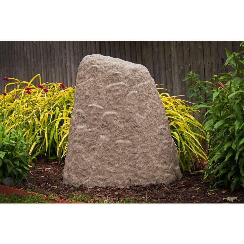 Faux Landscape Rock XL Resin Cover Well Pipe Sprinkler Garden Natural