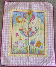 Baby quilt pink   precious Little One  
