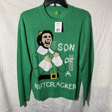 NWT Elf Son Of A Nutcracker Ugly Christmas Sweater Small Buddy The Elf