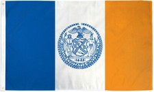 New York City Flag 3x5ft House Flag City of New York City NYC New York Flag