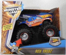 2018 Hot Wheels Monster Jam Rev Tredz Team Hot Wheels 1:43