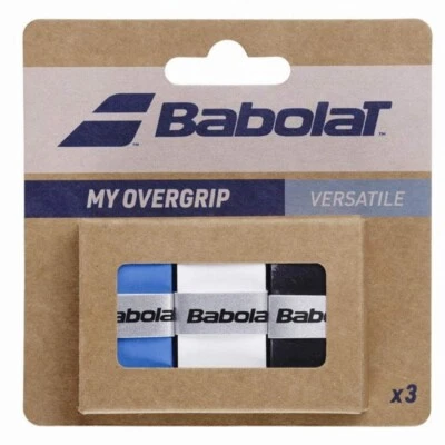 Babolat My Overgrip Tennisschläger über Griffe - 3er-Pack - schwarz blau weiß