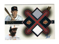 2001  SPX Winning Materials  Gold #CR-EM Cal Ripken Jr./Eddie Murray [14/25]