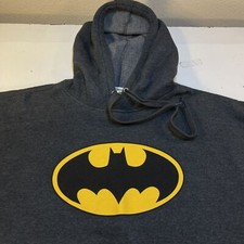 SUDADERA CON CAPUCHA VINTAGE BATMAN SIX FLAGS ROLLERCOASTER TALLA PARA HOMBRE XL