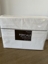 Set piumone Melange Home righe midollo percalle cotone king grigio 3 pezzi