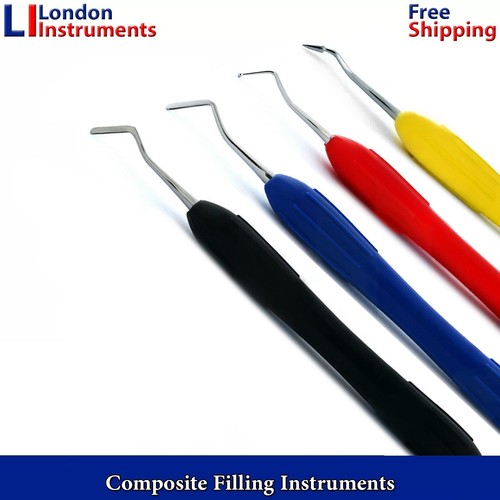 Instrumentos restauradores de relleno compuesto dental y caja bandeja de casetes de 5 piezas - Imagen 2 de 4