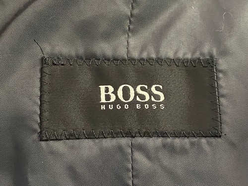 Hugo Boss Vintage Men's Coat - Large Gray Cashmere - Picture 5 of 6