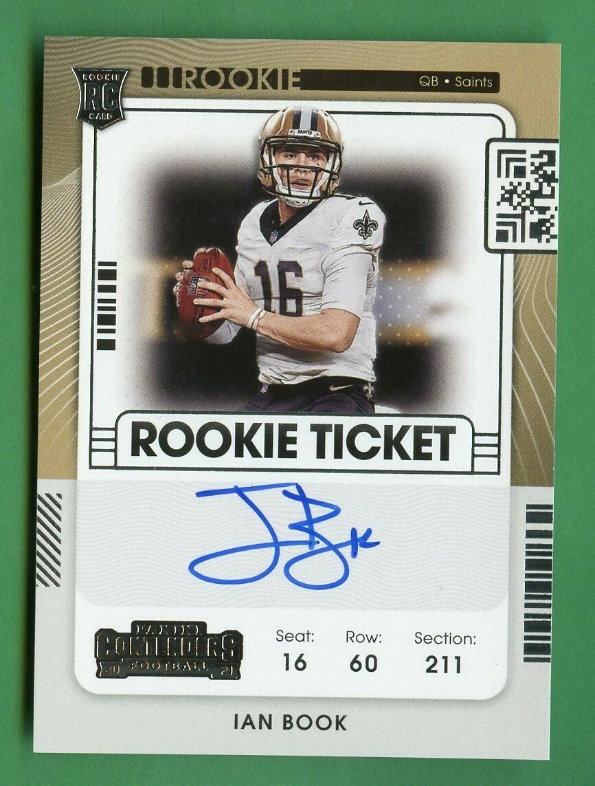 IAN BOOK 2021 CONTENDERS ROOKIE TICKET AUTO VARIATION SP NEW ORLEANS SAINTS ND