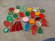 Lot Of 31 Vintage  Plastic Cookie Cutters