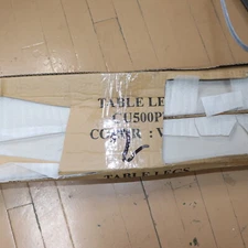 Self-Storing Butterfly Leaf Abacus Counter Table Wood Two-Tone Smoky Alabaster