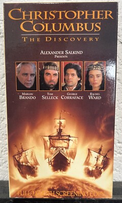 Christopher Columbus The Discovery 1992 VHS rare Full Length Screening Copy