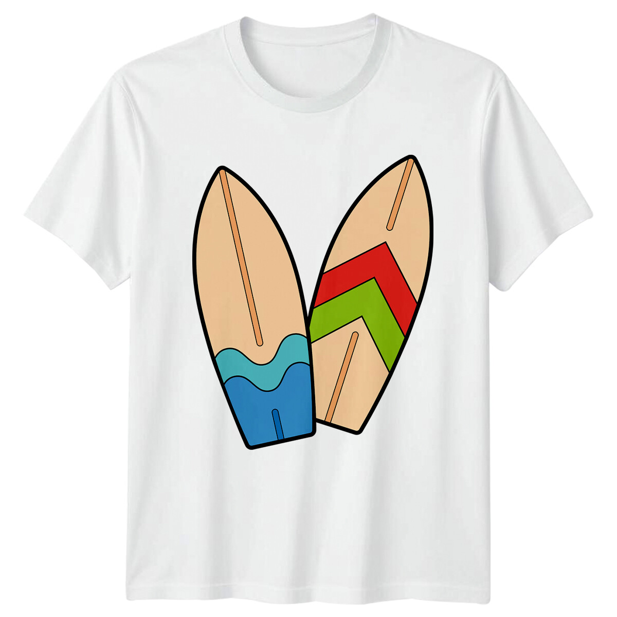 Surfboards Surfing Sports Mens T-Shirt Womens Tee Graphic Unisex Top