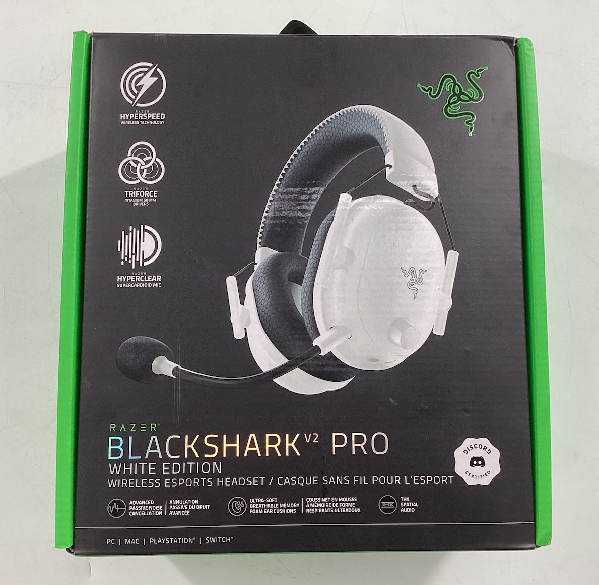 RAZER BlackShark V2 Pro WHITE EDITION旧型 Razer BlackShark V2 Pro Wireless Over-Ear Gaming Headset