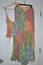 New Free People 2pc Set  M Gypsy Boho Lurex Wide Leg