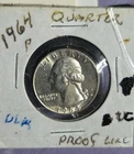 1964 Washington Quarter -Uncirculated BU – 90% Silver – Sharp Detail