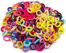 350 PCS Multicolor Cotton Hair Ties Small Baby Hair Elastics for Kids and