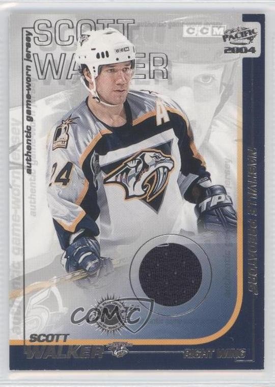 2003-04 Pacific Authentic Game-Worn Jerseys Scott Walker #22 0q4
