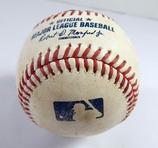 2022 Texas Rangers Marlins Game Used Baseball Otto Miguel Rojas Hit By Pitch