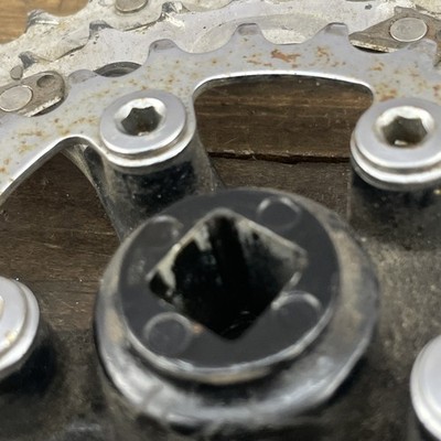 Vintage Shimano Deore LX FC-M563 Triple Crankset 175mm Square