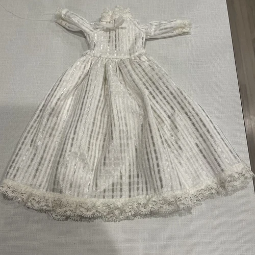 OFF WHITE Abito da sposa Barbie vintage bianco sporco avorio pizzo viaggio vittoriano romantico