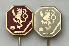 ČSSR LEDNÍ HOKEJ / Czech ICE HOCKEY Soft Enamel Lapel Pins - 2x.