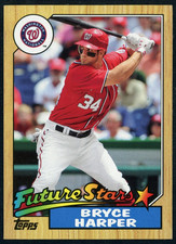 2012 Topps Bryce Harper #TM-150 1987 Design Minis Baseball Card Rookie RC. rookie card picture