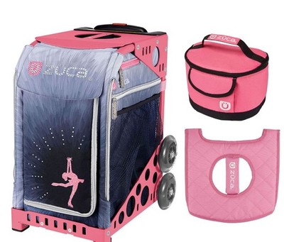 Zuca Sport Bag - Ice Dreamz Lux with Lunchbox and Seat Cover (Pink Frame)