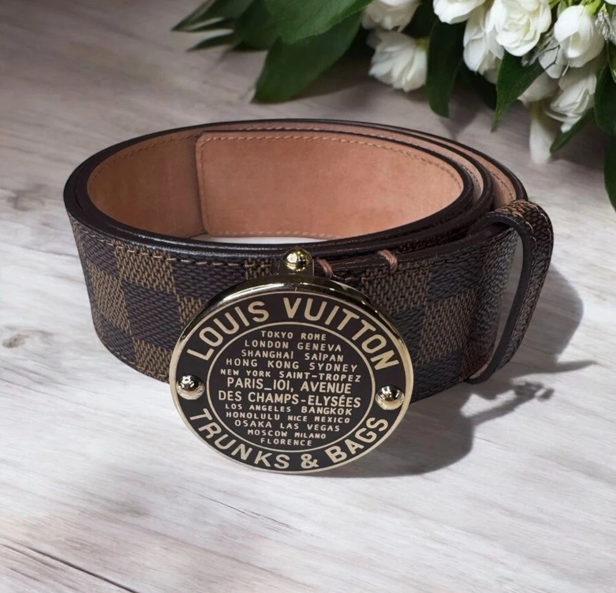 LOUIS VUITTON レザー ベルト　32 Louis Vuitton 32 Size Belts for Women for sale | eBay
