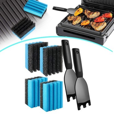 BBQ Grill Reinigungswerkzeug Set Grillpfanne Schaben Zubehör effizient kratzfest