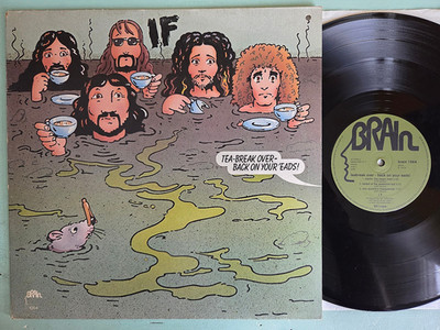 IF - Tea-Break Over-Back On LP D 1974 Original green Brain Zustand: VG++/VG++