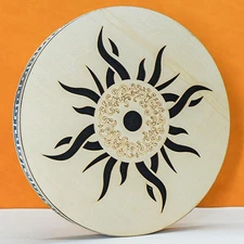 Wooden Ocean Drum Rain Disk, Stream Drum Rain Drum, Sound Healing Wave Drum, ...