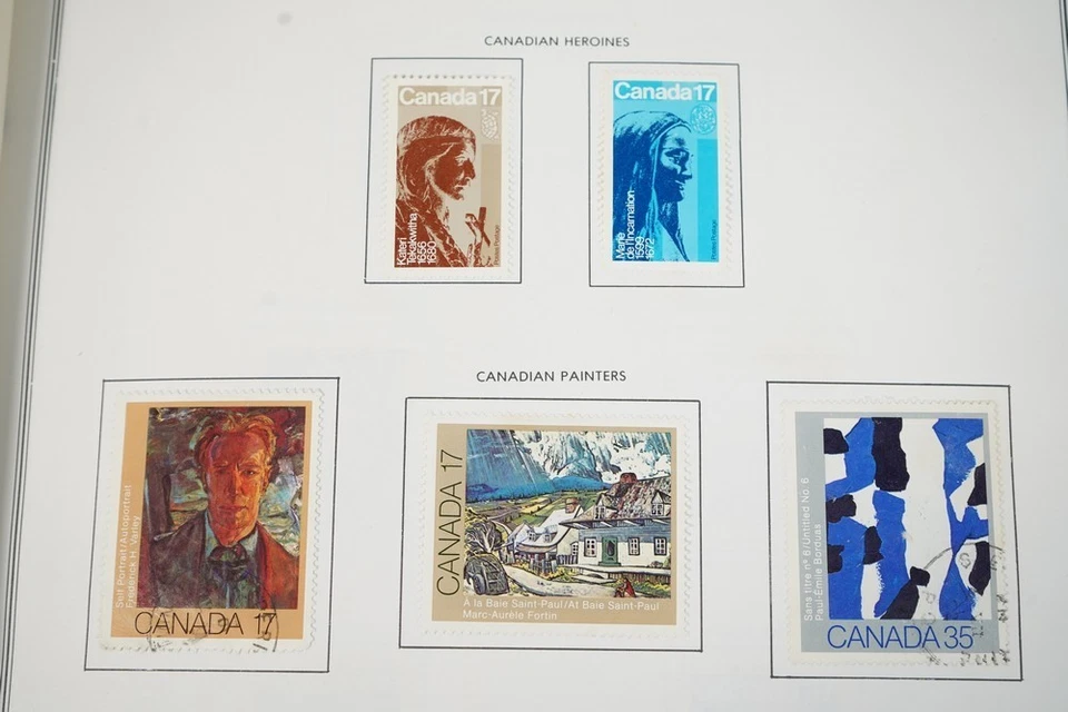CANADA 1898-1990s COLLECTION OF 600+ STAMPS MINT & USED STORED IN HARRIS ALBUM - Image 2 of 4