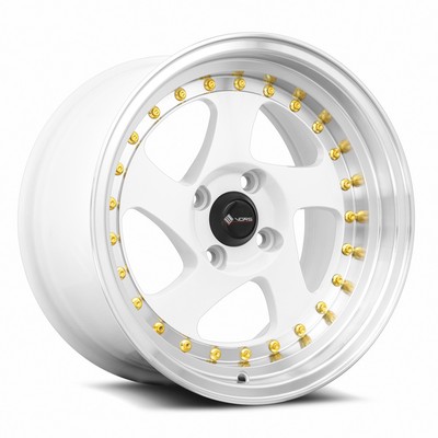 Vors VR2 15x8 4x100 20 White Wheel 15'' inch Alloy Rim 73.1