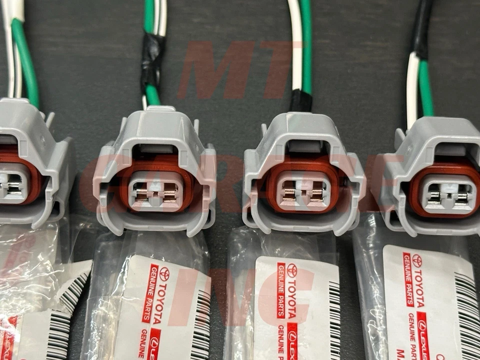 OEM 99-03 LEXUS RX300 3.0L V6 FUEL INJECTOR CONNECTORS PLUGS PIGTAILS 6x NEW - Image 4 of 4