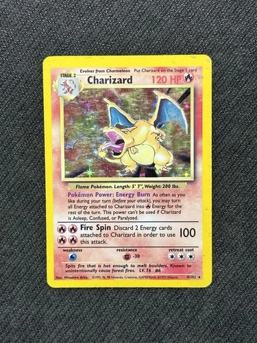 Charizard 4/102 Base Set Holo Rare Pokemon Card