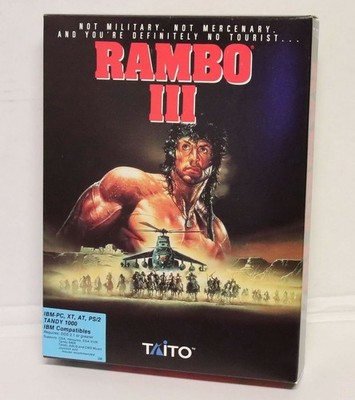 Taito Rambo III Computerspiel IBM-PC XT AT Tandy 1000 1989 Videospiel, 5,25''