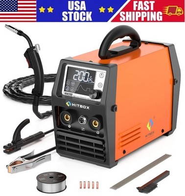 110V/220V MIG Welder Inverter Gasless Lift TIG MMA Welding Machine 140Amp 4 in 1