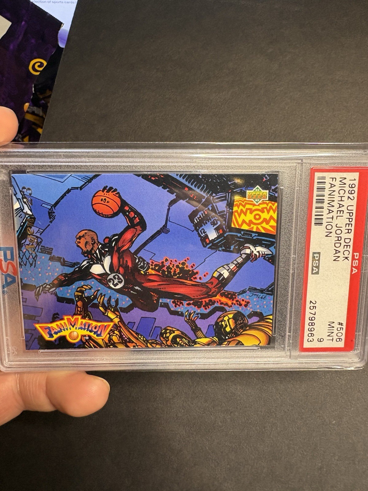 Upper Deck 1992 Fanimation Michael Jordan #506 Bulls PSA 9 Insert