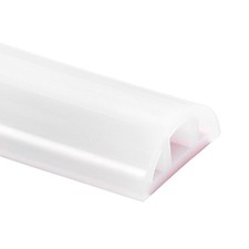 Shower Water Barrier, 67" Silicone Splash Guard, 1.18"W x 0.47" H, Clear